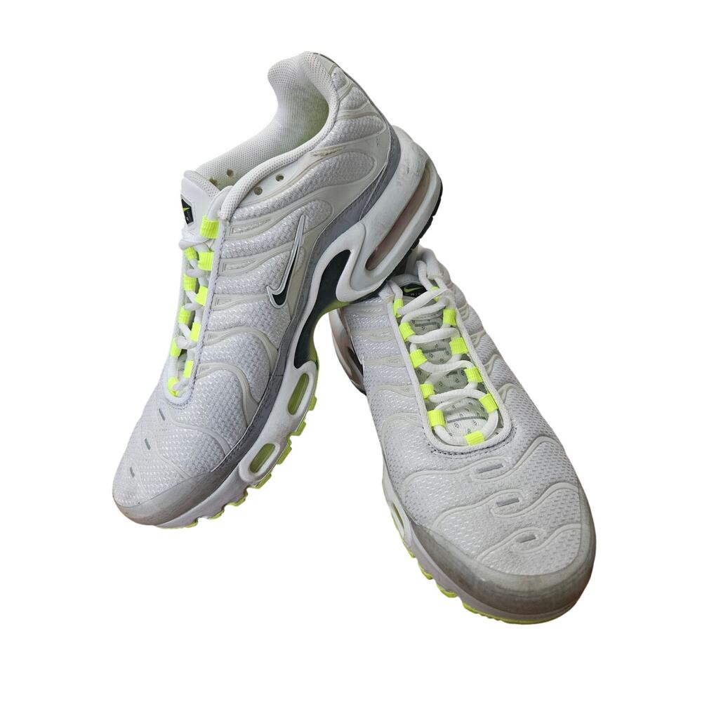 Nike Air Max Plus TN White Volt Running Shoes Women’s 6.5 Youth 5Y CD0609-015